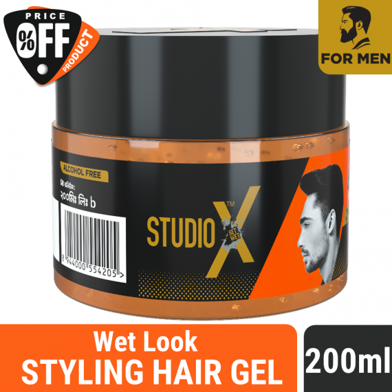 Studio X Wet Look Hair Gel 200ml