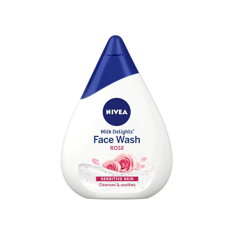 Nivea Face Wash Milk Delights Caring Rosewater (Sensitive Skin)