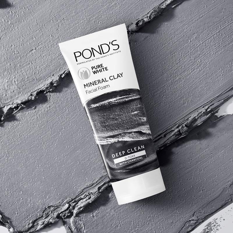 Pond's Pure White Mineral Clay Anti Pollution Purity Face Wash Foam –  Shajgoj