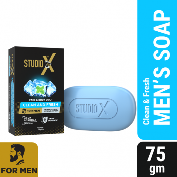 Studio X Clean _ Fresh Soap for Men 75gm