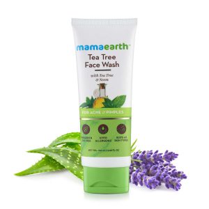Mamaearth tea tree facewash for acne & pimples