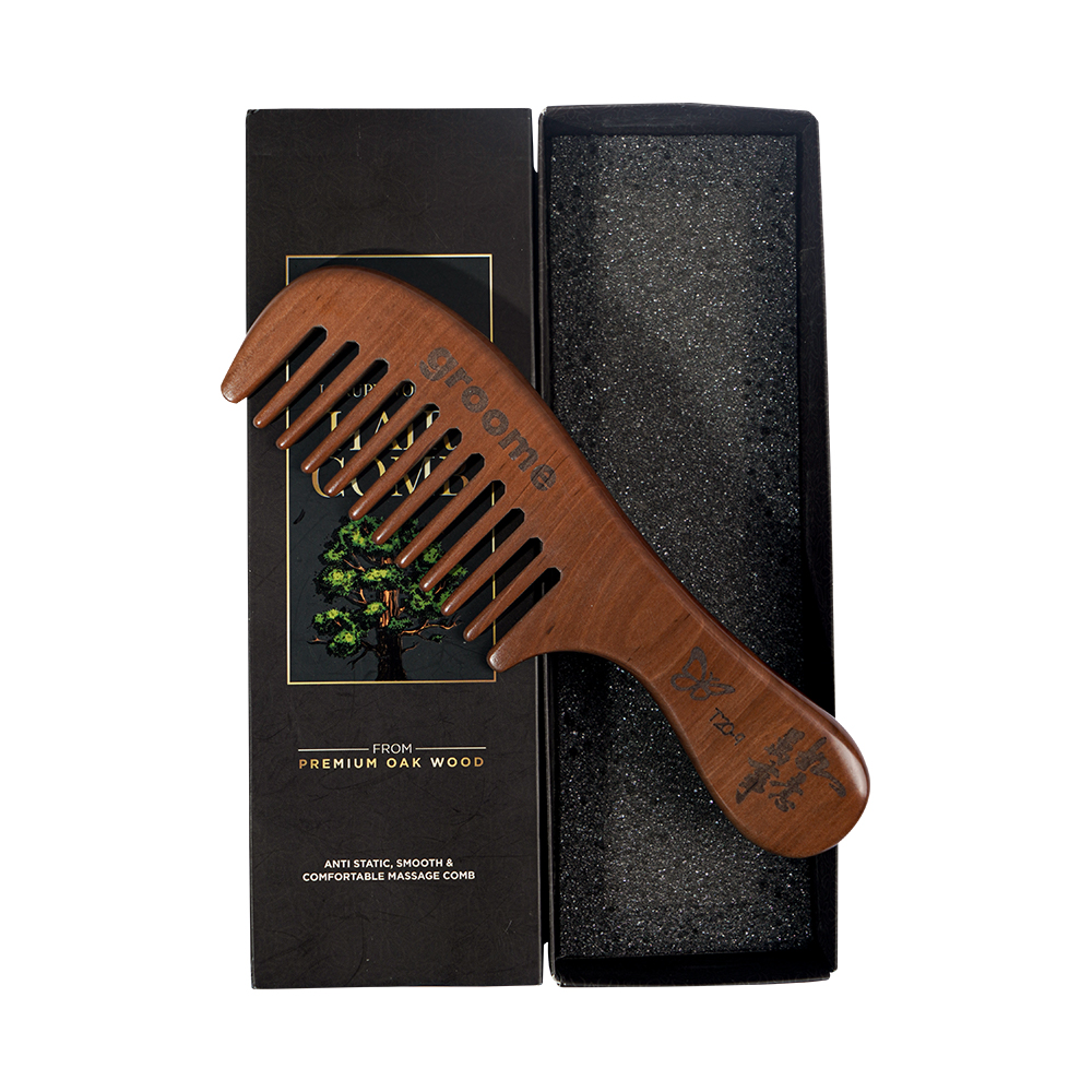 Natural Wood Hair Comb With Wooden Bristles Massage Scalp Comb And Peach  Wood Beard Comb For Men And Women Buy Wood Beard Comb For Men,Wood Hair Comb ,Wooden Massage Scalp Comb Product |