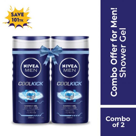 Nivea Men Shower Gel Cool Kick 250ml Combo Offer (1)