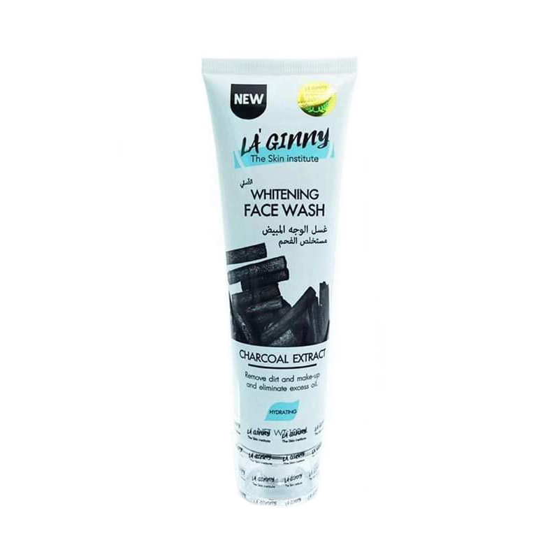 La’ Ginny Whitening Face Wash Charcoal Extract