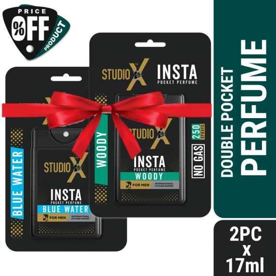 Studio X Insta Pocket Perfume Combo Pack Woody (17ml x 2)