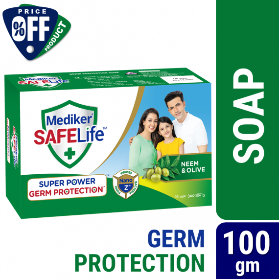 Mediker SafeLife Soap Bar 100gm