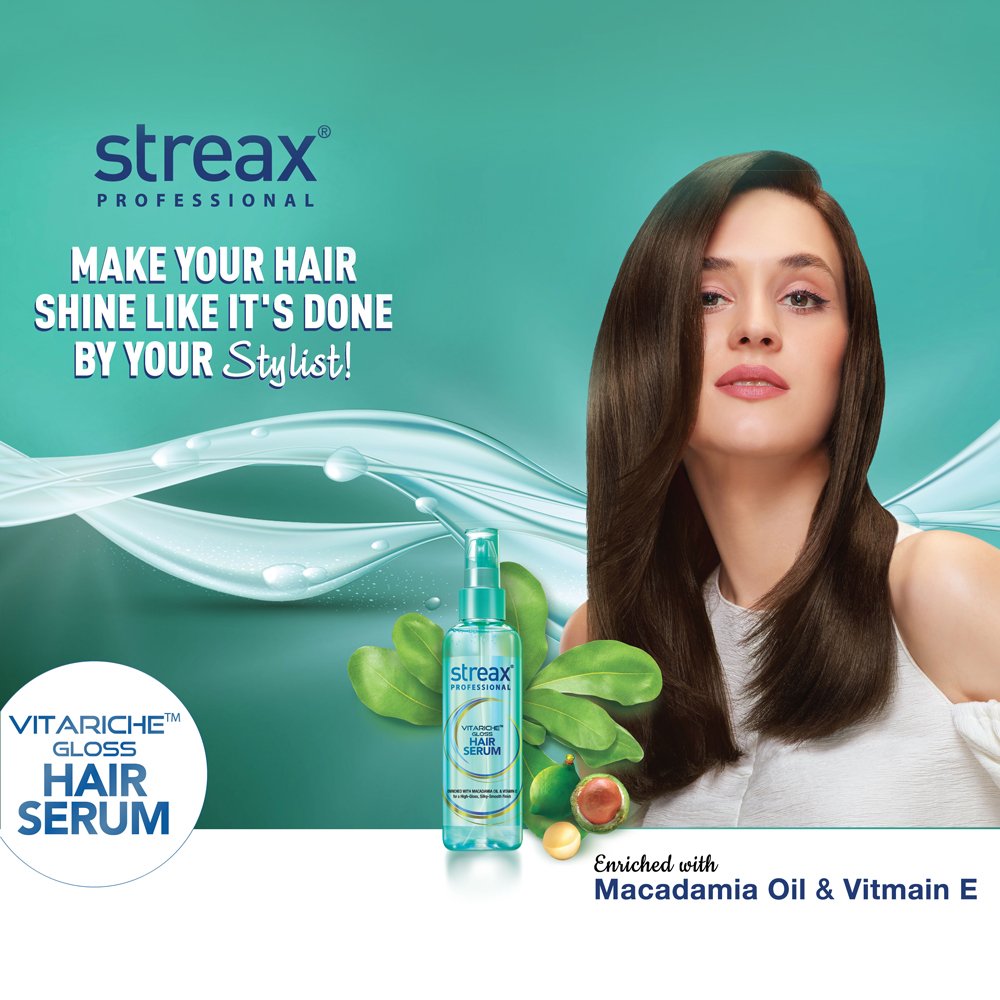 Streax Professional Vitariche Gloss Hair Serum For Women Men Enriched With  Macademia Oil, Vitamin E For Gorgeous Shiny Hair Helps In Everyday |  forum.iktva.sa