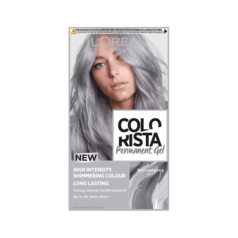 L'Oreal Colorista Silver Grey Permanent Gel Hair Dye – Shajgoj