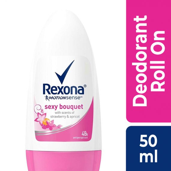 Rexona Motionsense Roll on Sexy Bouquet with Scents of Strawberry and Apricot (1)