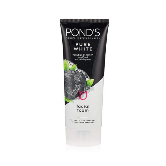 Pond’s-Pure-Bright-Facial-Foam-With-Activated-Charcoal-and-Japanese-Green-Tea
