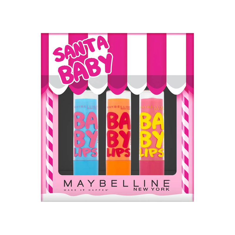 Maybelline Santa Baby Lip Balm Set of 3