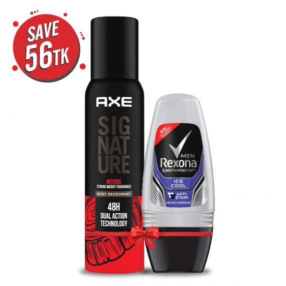 Rexona Men Roll on & AXE Signature Body Deodorant Combo Offer (1)