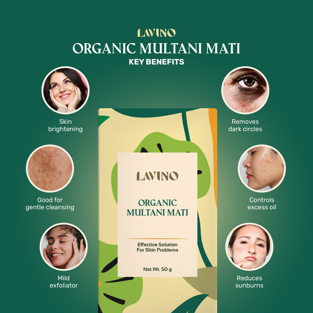 Lavino Organic Multani Mati - 50Gm Lavino Organic Multani Mati A Content Multani 3