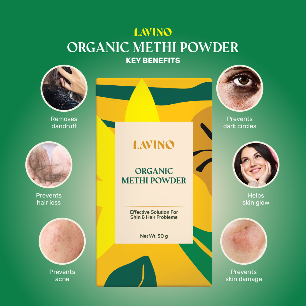 Lavino Organic Methi Powder - 50Gm Lavino Organic Methi Powder 3 1