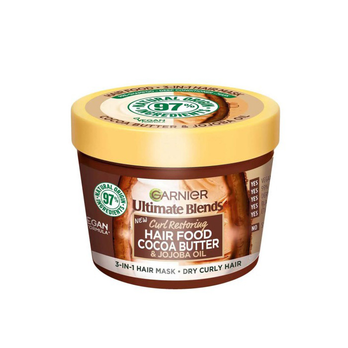Garnier Ultimate Blends Hair Food Cocoa Butter & Jojoba Oil 3-in-1 Hair  Mask – Shajgoj