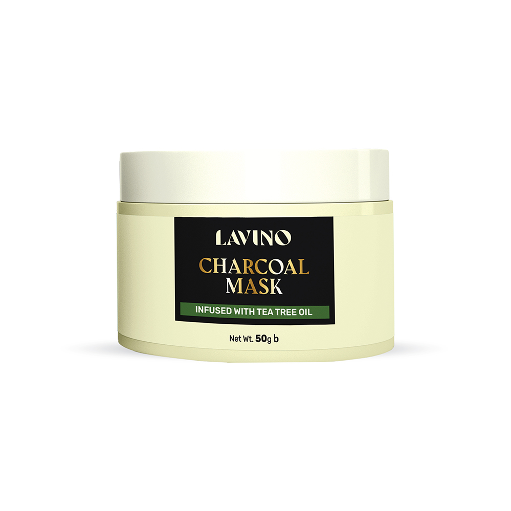 Lavino Charcoal Mask Infused With Tea Tree Oil 50Gm Lavino Charcoal Mask Updated 2