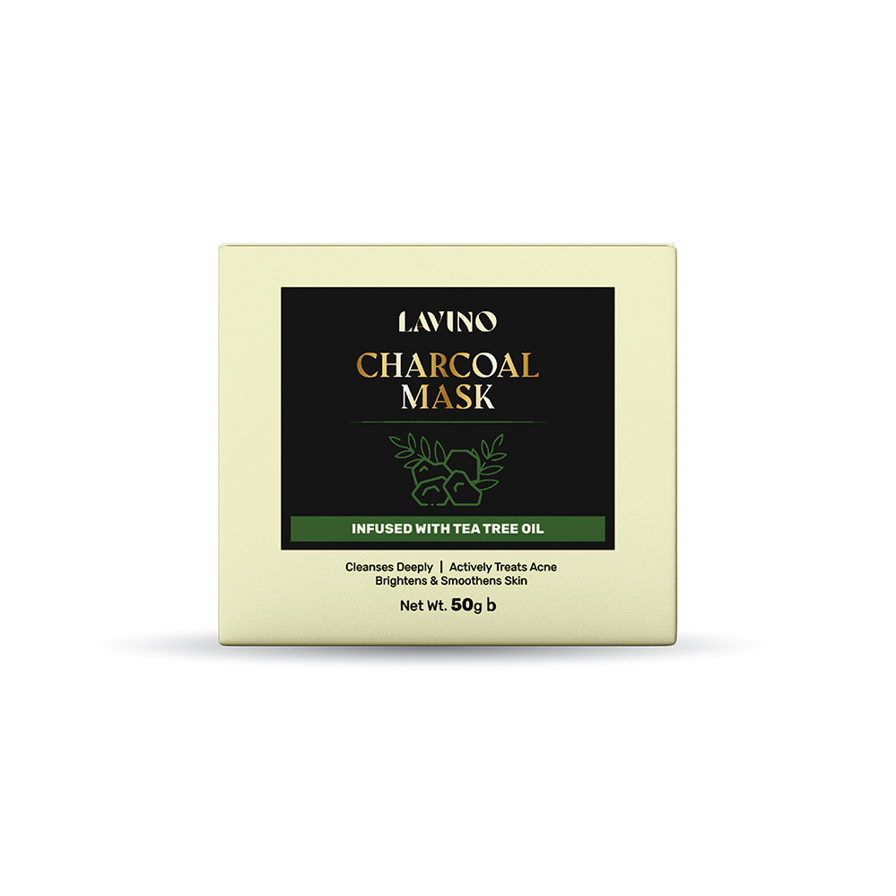 Lavino Charcoal Mask Infused With Tea Tree Oil 50Gm Lavino Charcoal Mask Updated 3