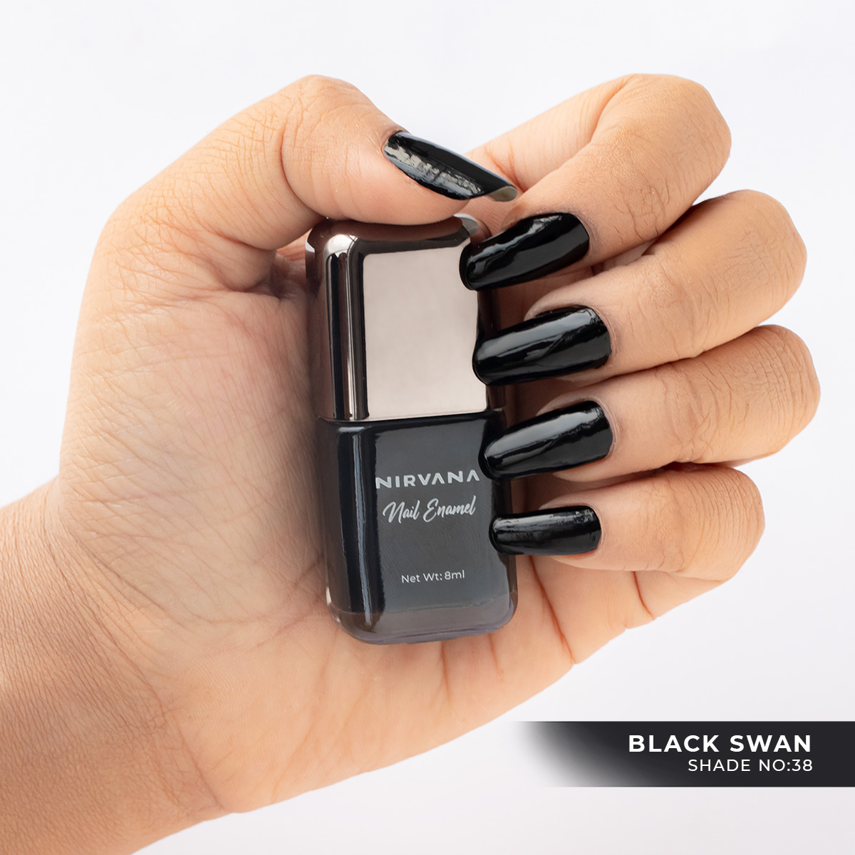 Nirvana Color Nail Enamel – Black Swan – 38