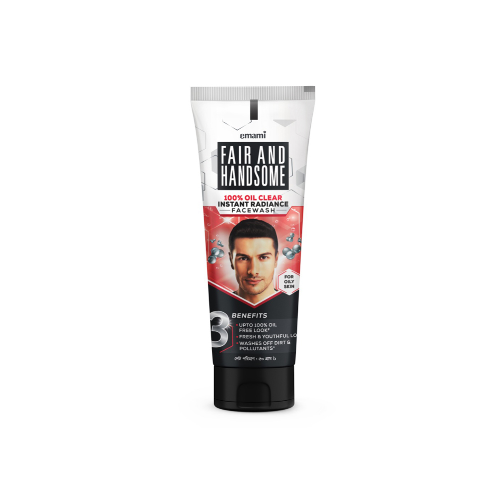 Fair And Handsome 100% Oil Clear Instant Radiance Face Wash