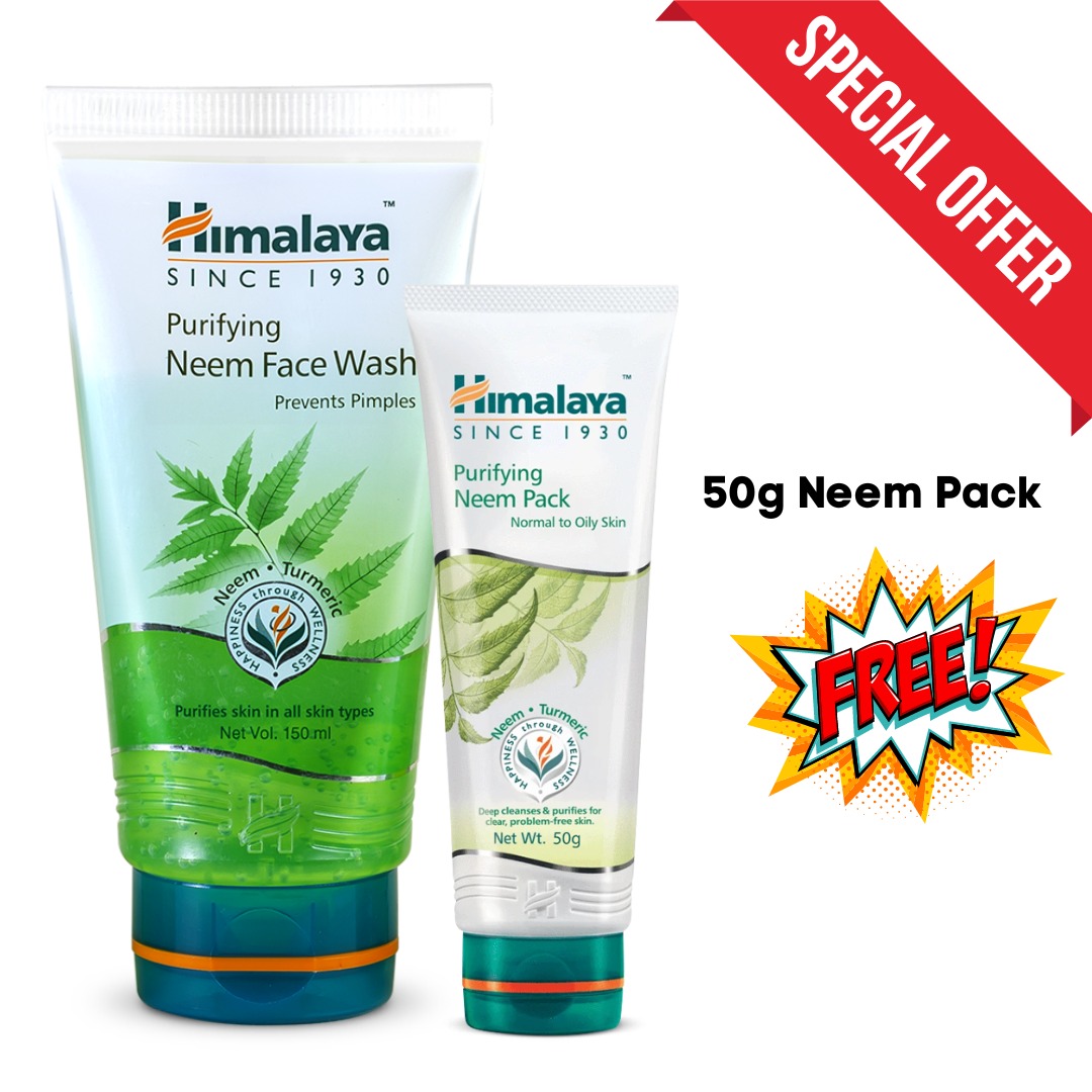Buy Himalaya Purifying Neem Face Wash 150ml & GET Neem Pack 50ml Free