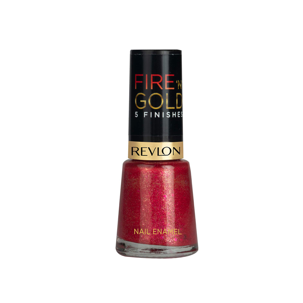 Revlon Fire N Gold Nail Enamel – Red Grains